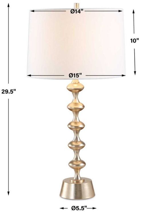 Uttermost® Meila Antique Brass Table Lamp-3
