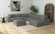 Elements International Arizona 7-Piece Steno Charcoal Right-Arm Facing Sectional and Chaise-1