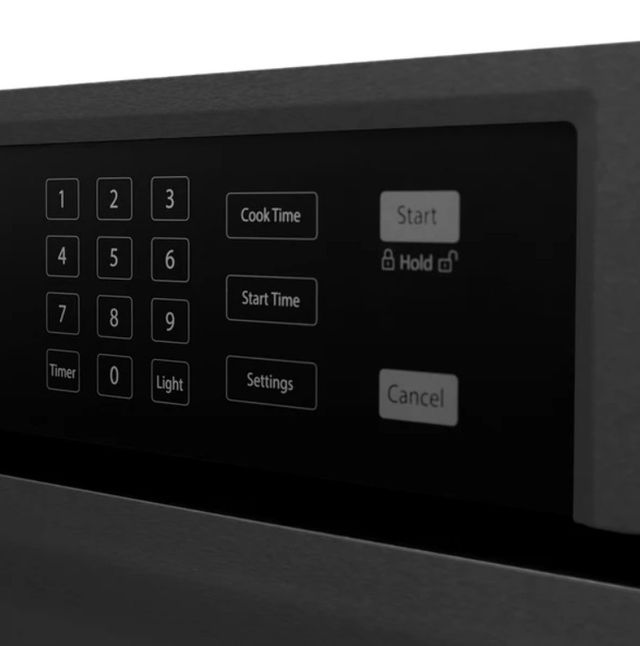 ZLINE Autograph Edition Professional 30" Black Stainless Steel True Convection Single Wall Oven with Air Fry and Self Clean with Champagne Bronze Helix Handle -3
