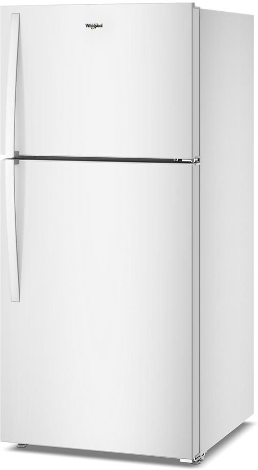 Whirlpool® 30" 19 Cu. Ft. White Top Freezer Refrigerator with Total Coverage Cooling-2
