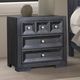 Furniture of America® Hatton Cross Weathered Black Nighstand-1