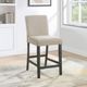 Coaster® Alba 2-Piece Beige/Charcoal Gray Dining Counter Stool Set-1
