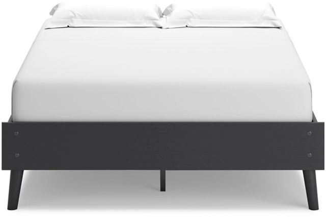 Signature Design by Ashley® Charlang Black Queen Platform Bed-2