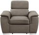 Homelegance® Ferriday Taupe Chair with Adjustable Headrest and Pull-Out Ottoman-4