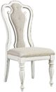 Liberty Furniture Magnolia Manor Antique White/Ivory Splat Back Upholstered Side Chair-0