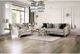 Furniture of America® Elicia 2-Piece Silver/Black Living Room Set-0
