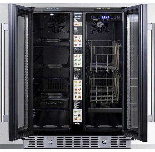 Summit® 24" 4.6 Cu. Ft. Stainless Steel Beverage Center-1