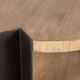 Uttermost® Loana Brown Coffee Table with Matte Black Base-4