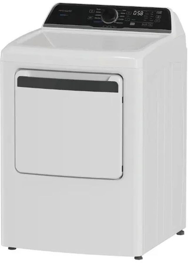 Frigidaire® 7 Cu. Ft. White Front Load Gas Dryer with Quick Dry Cycle-2