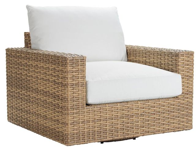 Lane Venture® Campbell Light Gray Swivel Lounge Chair-0