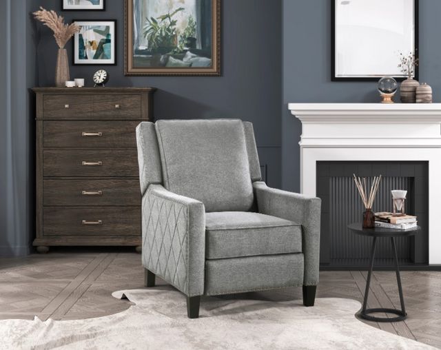 Homelegance® Banks Gray Push Back Reclining Chair-5