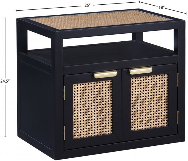 Meridian Furniture Cole Black Nightstand-3