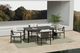 New Classic® Home Furnishings Moana 5-Piece Black/Ivory Aluminum/Sundura Outdoor Patio Dining Set-1