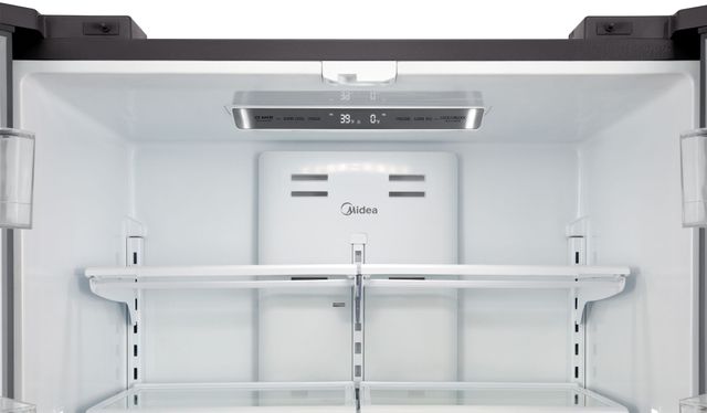 Midea® 22.5 Cu. Ft. Black Stainless Steel Counter Depth French Door Refrigerator-4