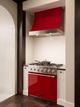 AGA Marquee 36" Carnaby Blue Wall Mounted Range Hood with Polished Chrome Trim-2