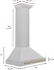 ZLINE 30" Autograph Edition Satin Stainless Steel Wall Mounted Range Hood-4