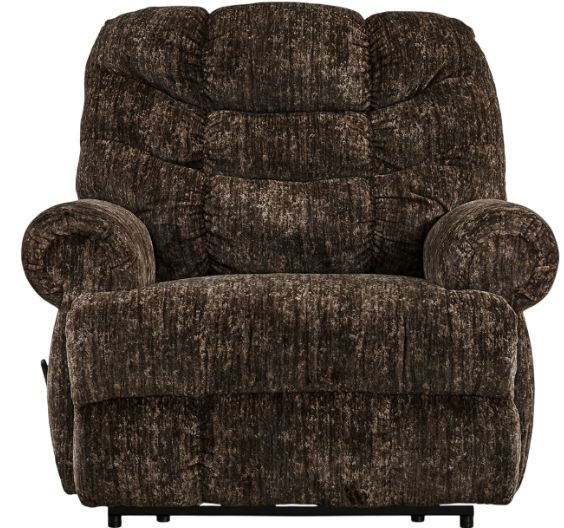 Signature Design by Ashley® Movie Man Chocolate Manual Recliner-2