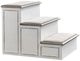 Liberty Furniture Magnolia Manor Antique White/Weathered Bark Pet Steps-0