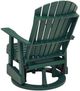 Signature Design by Ashley® Shell Beach Green Stainless Steel Outdoor Swivel Glider Chair-3