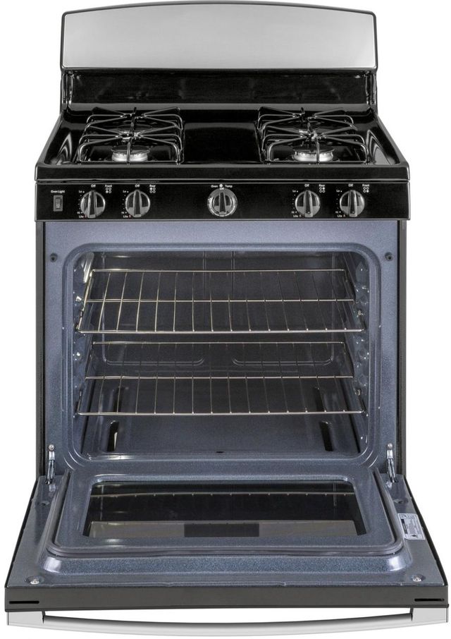 GE® 30" Stainless Steel Freestanding Gas Range-2