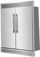 FORNO® Maderno Series Alta Qualita 60" 27.2 Cu. Ft. Stainless Steel Built In Convertible Side-by-Side Refrigerator-3