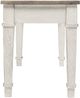 Signature Design by Ashley® Skempton Distressed Grayish White Storage Bench-3