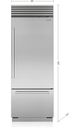 Sub-Zero® Classic Series 30" 17 Cu. Ft. Stainless Steel Right Hinge Built-In Bottom Freezer Refrigerator with Internal Dispenser-3