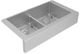 Elkay Crosstown® Polished Satin 35-7/8" x 20-1/4" x 9" Equal Double Bowl Farmhouse Sink Kit with Aqua Divide-0