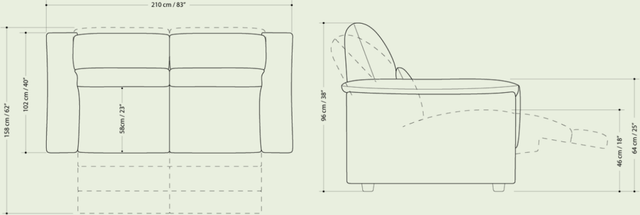 Natuzzi Editions Amorevole Power Double Reclining Sofa-3