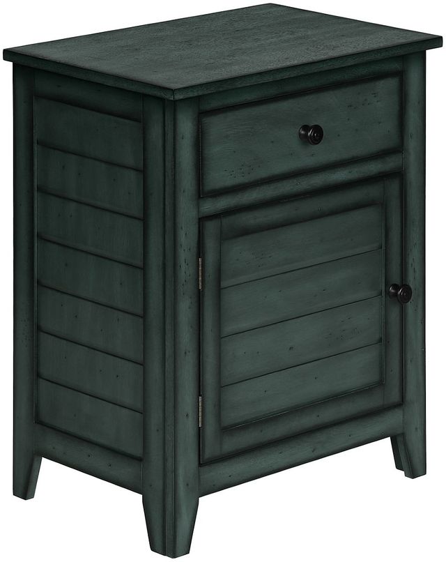 Monarch Specialties Inc. Antique Blue Accent Table-0