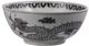 A & B Home 2-Piece Black/White Dorete Nested Decorative Bowl Set-3