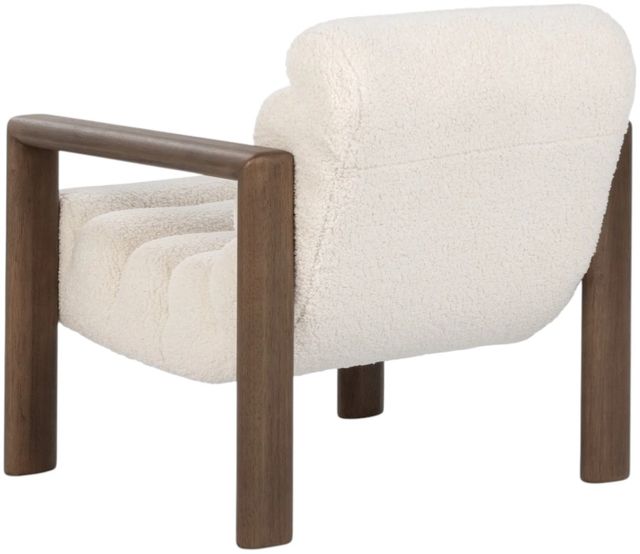 Classic Home Dahlia Ivory Fleece Accent Chair-4