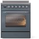 Ilve® Nostalgie II Series 30" Blue Grey Pro Style Induction Range-2