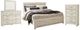 Signature Design by Ashley® Bellaby 4-Piece Whitewash King Panel Bed Set-0