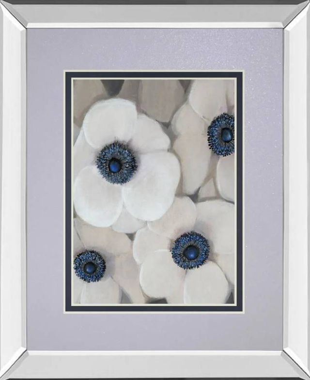 Classy Art White Anemone II by Tim OToole Mirrored Frame Wall Art-0