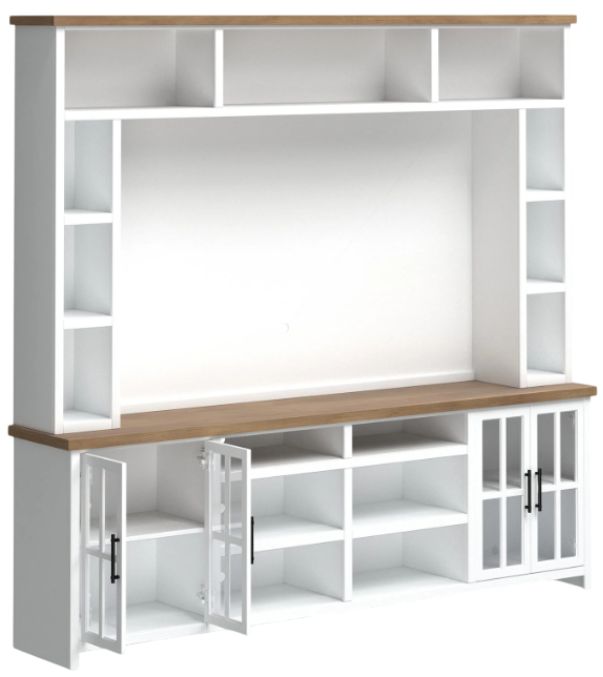 Legends Home Hampton Barnwood/Whitewash Entertainment Center-0