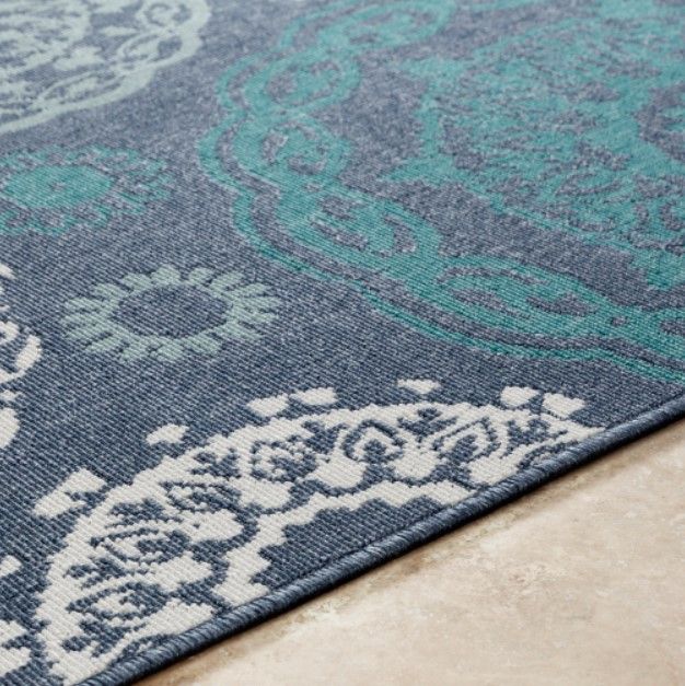 Surya Alfresco Blue/Green/White 5'x8' Area Rug-3