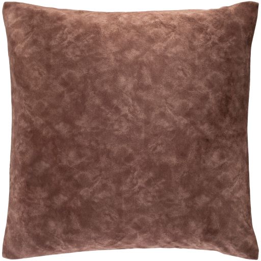 Surya Collins Dark Brown 20"x20" Toss Pillow with Down Insert-0