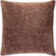 Surya Collins Dark Brown 20"x20" Toss Pillow with Down Insert-0