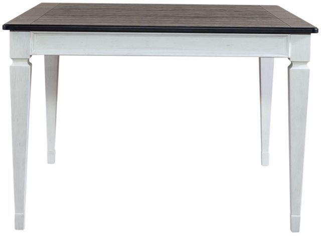 Liberty Furniture Allyson Park Charcoal Counter Height Leg Table with Wirebrushed White Base-2