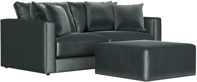 Jackson Furniture Remington 3-Piece Pine Small Spaced Sectional with Ottoman-0