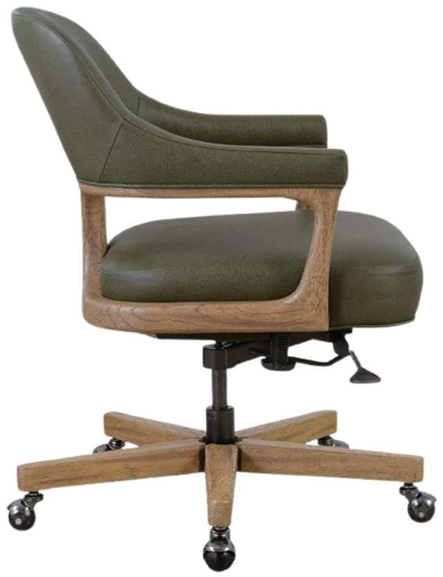 Hooker® Furniture EC Briar Light Wood/Verona Forest Swivel Tilt Executive Chair-3