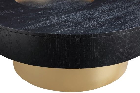 Meridian Furniture Makai Black/Brass Coffee Table-3