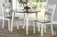 American Wholesale Furniture Gray Round Dining Table with White Base-2