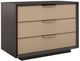 Caracole® Triple Wrap Caracole Classic Champagne Gold/Dark Chocolate Nightstand-0