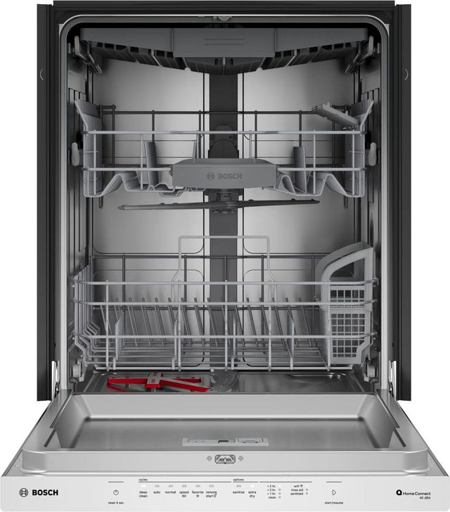 Bosch® 300 Series 24'' Stainless Steel Top Control Built-In Dishwasher-1