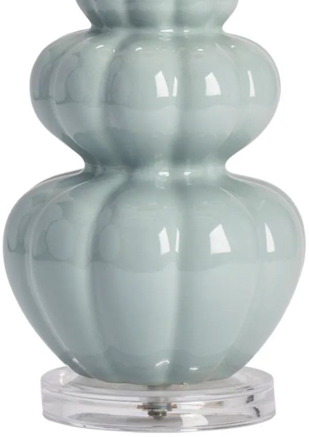 Crestview Collection Strata Pale Blue Table Lamp-2
