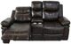 New Classic® Home Furnishings Kellen Brown Power Console Loveseat with Dual Recliner-3