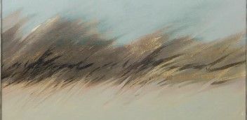Stylecraft Black/Gold/Light Blue Wall Art-1