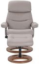 BenchMaster Furniture Avery Mushroom Manual Recliner with Ottoman-4